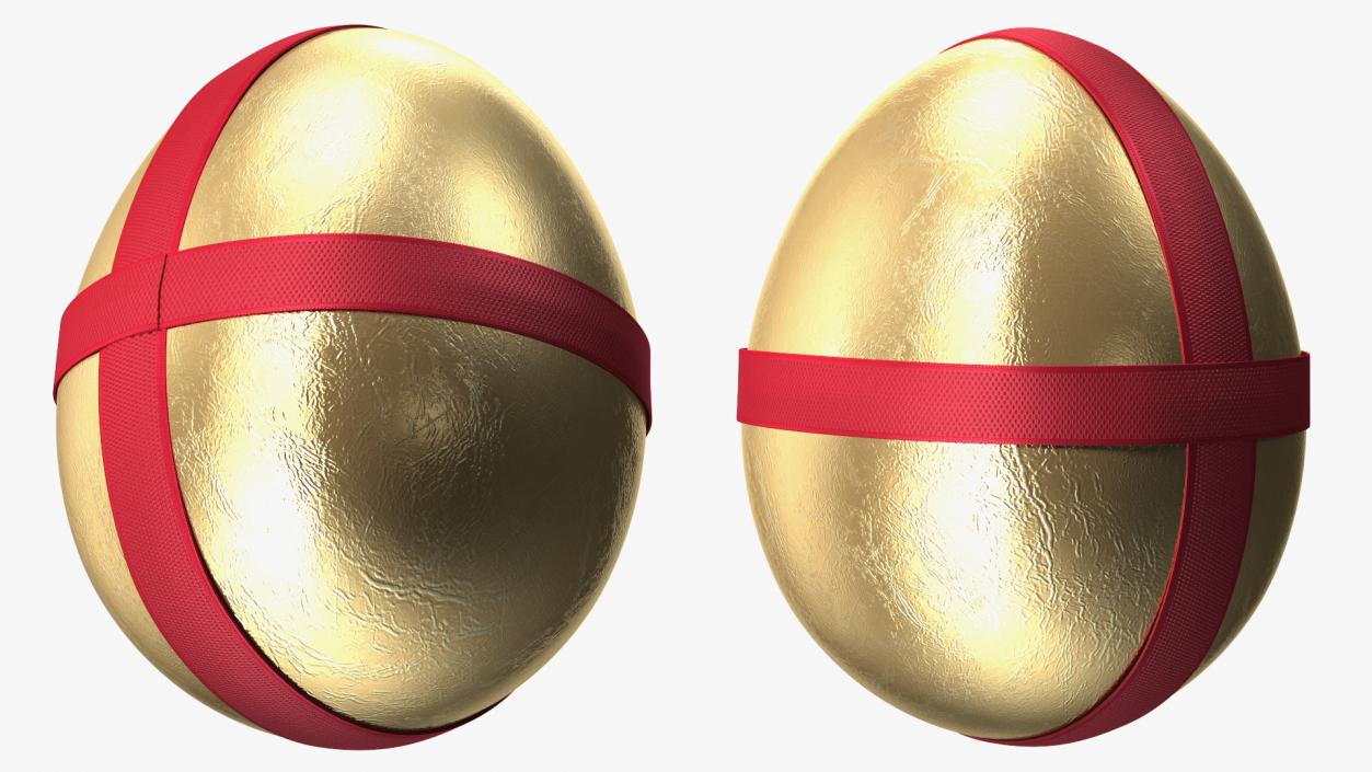 3D Easter Eggs with Ribbon Collection 2