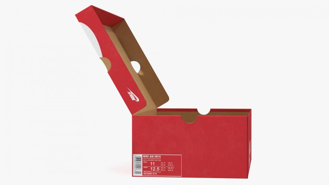 3D Nike Shoe Box Open model