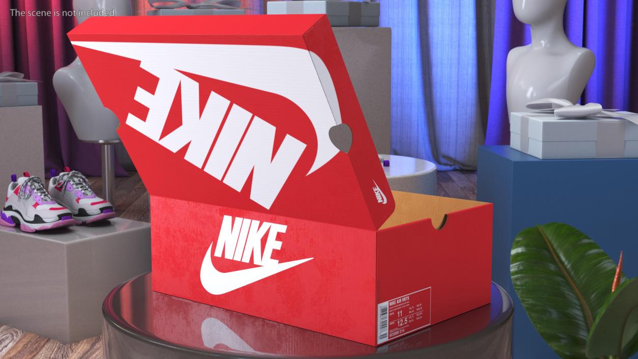 3D Nike Shoe Box Open model