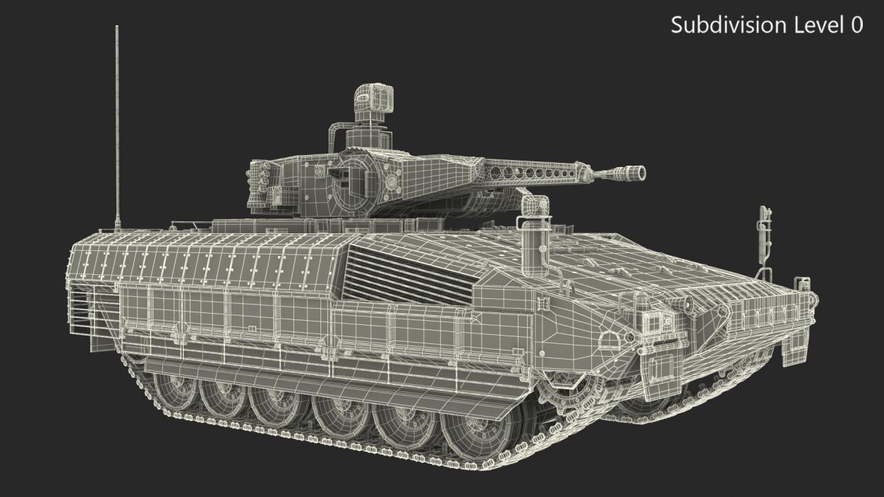 3D model Puma German IFV Military Tank Sandy