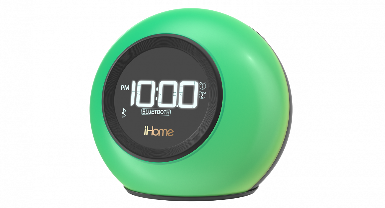 Wireless Bluetooth Phaze Clock Radio iHome iBT29 Green 3D model