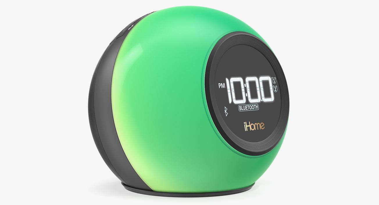 Wireless Bluetooth Phaze Clock Radio iHome iBT29 Green 3D model