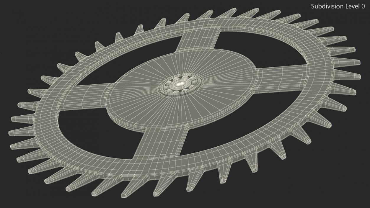 Clock Cog 3D model