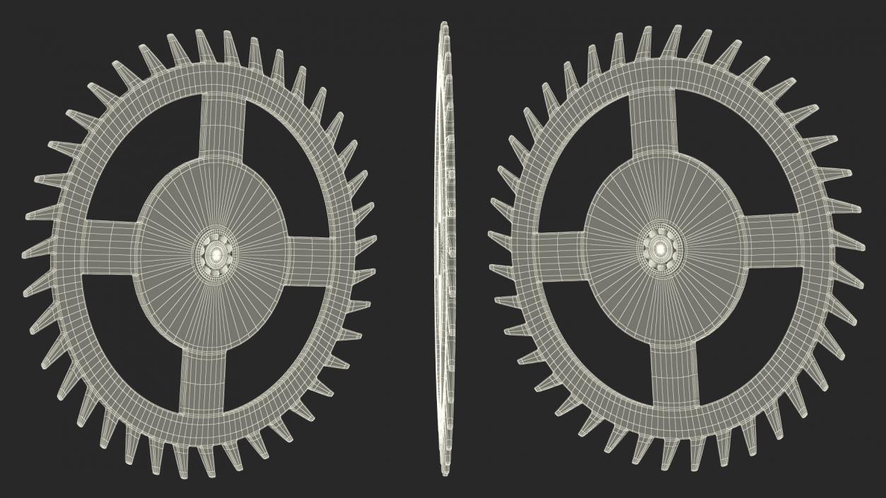 Clock Cog 3D model