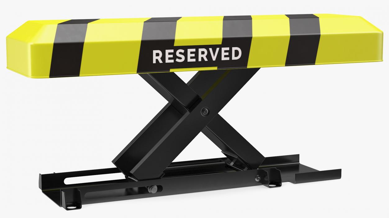 3D model Automatic Parking Barrier with Remote Control