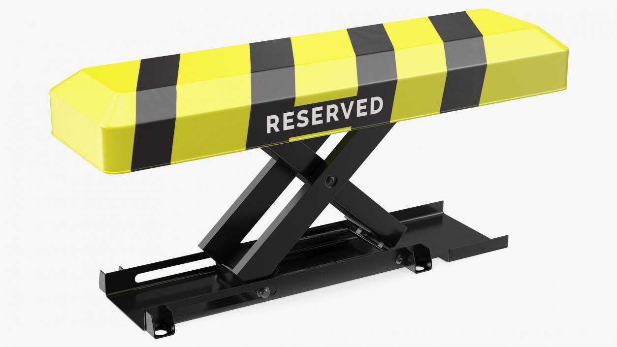 3D model Automatic Parking Barrier with Remote Control