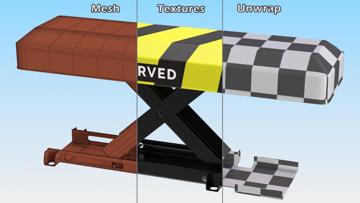 3D model Automatic Parking Barrier with Remote Control