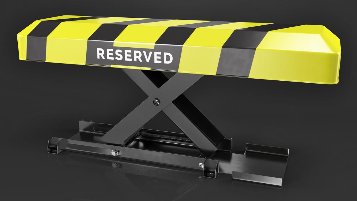 3D model Automatic Parking Barrier with Remote Control