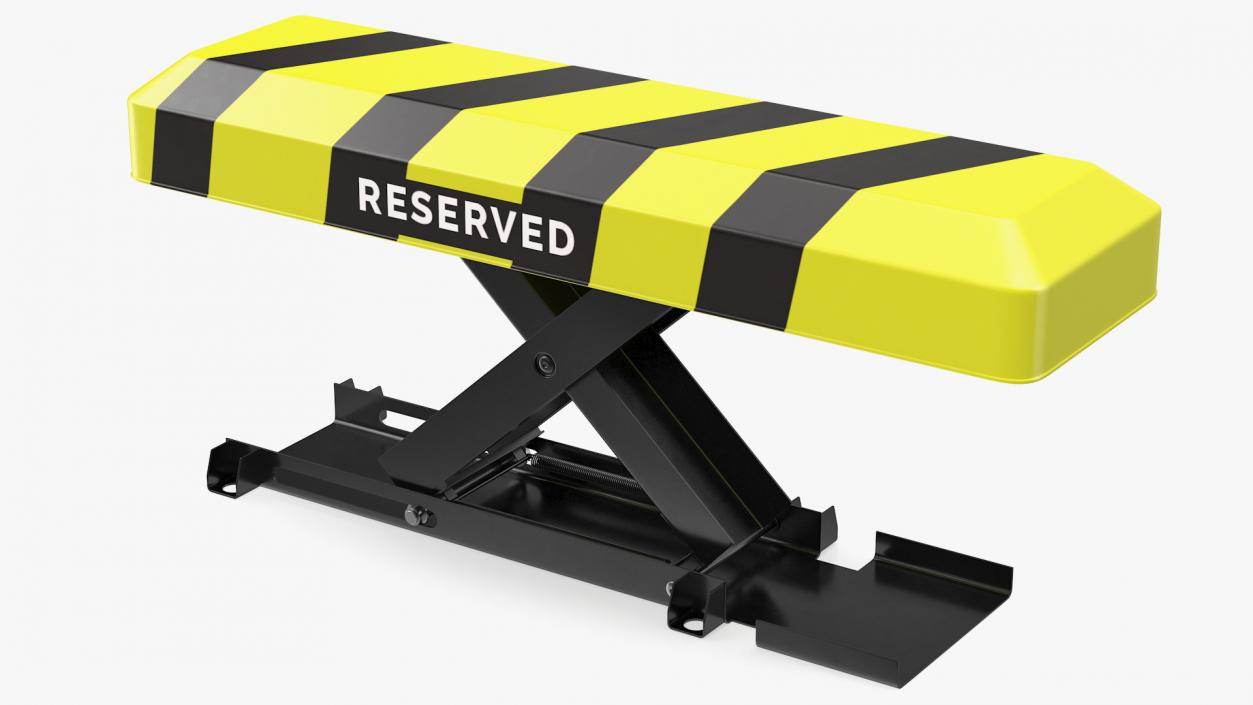 3D model Automatic Parking Barrier with Remote Control