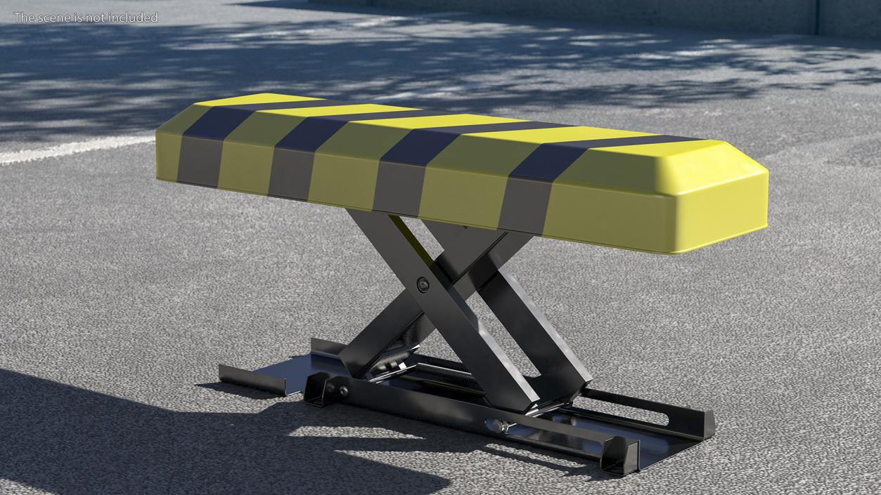 3D model Automatic Parking Barrier with Remote Control