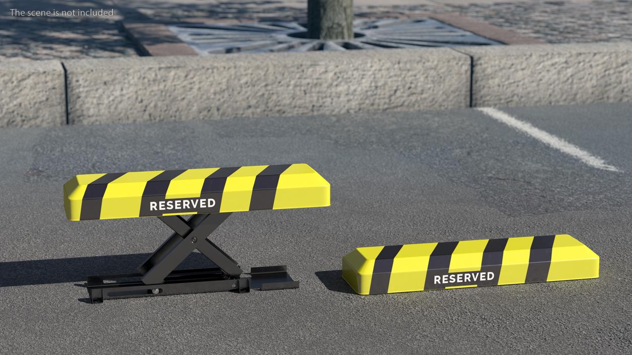 3D model Automatic Parking Barrier with Remote Control