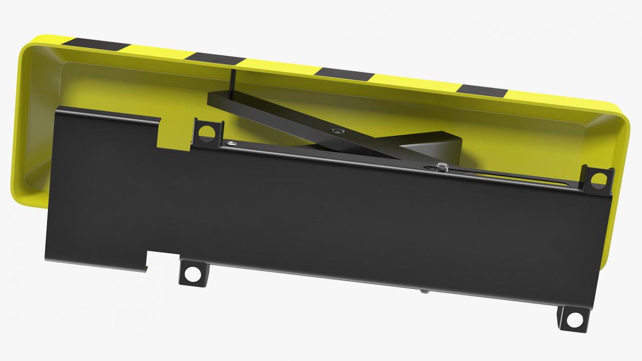 3D model Automatic Parking Barrier with Remote Control