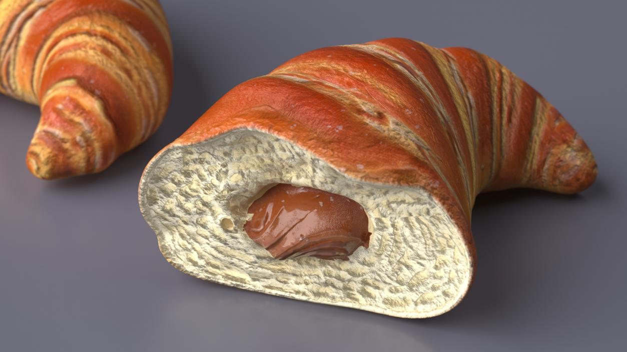 3D model Piece of Croissant 2