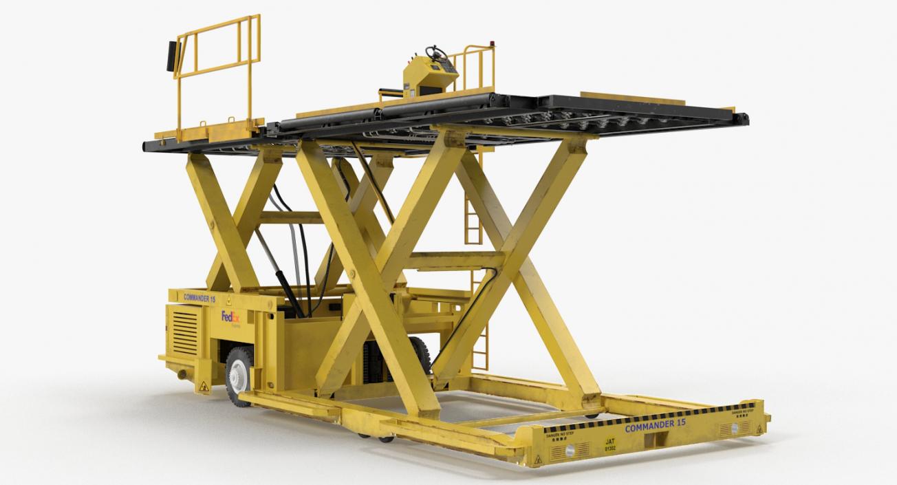 Lower Deck Loader Yellow 3D model