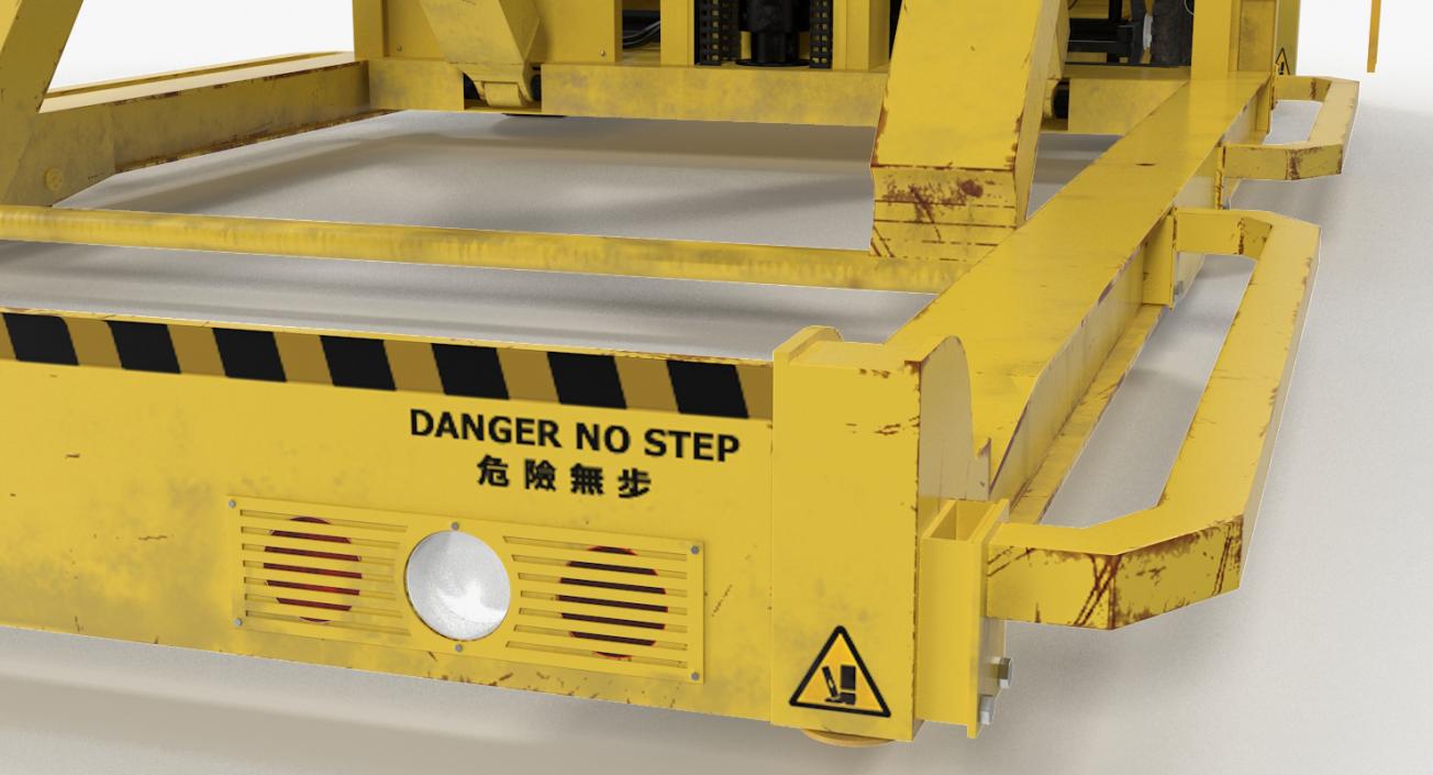 Lower Deck Loader Yellow 3D model