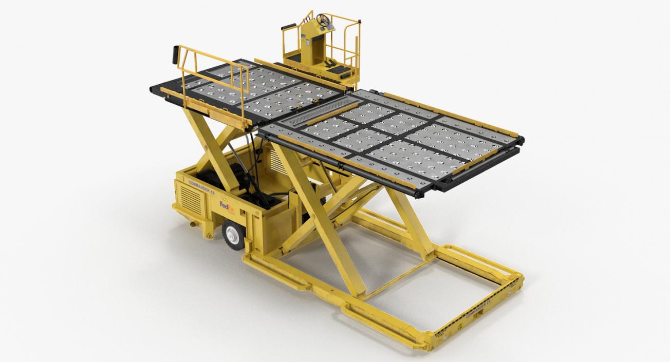 Lower Deck Loader Yellow 3D model