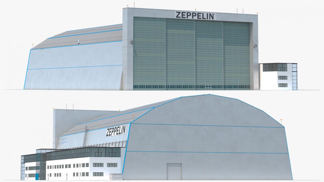 3D Friedrichshafen Zeppelin Hangar