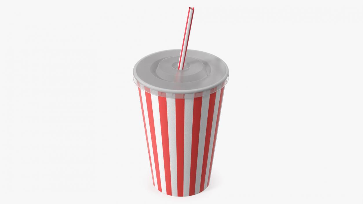 Striped Drink Cup 3D