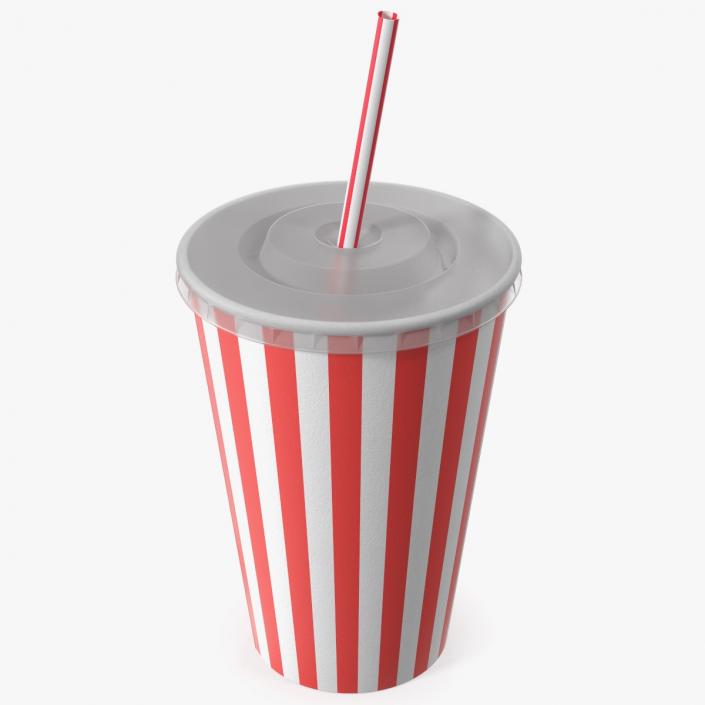 Striped Drink Cup 3D