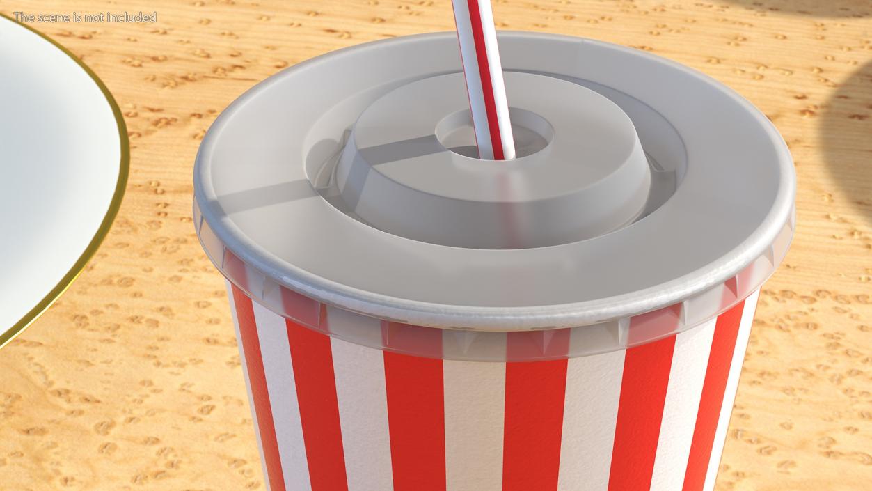 Striped Drink Cup 3D