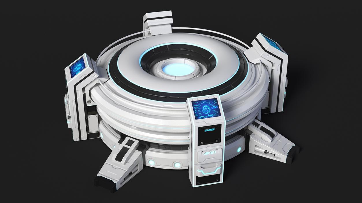 3D Futuristic Control Panel 2