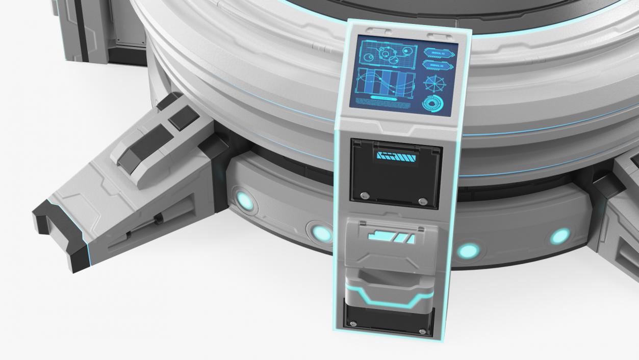 3D Futuristic Control Panel 2