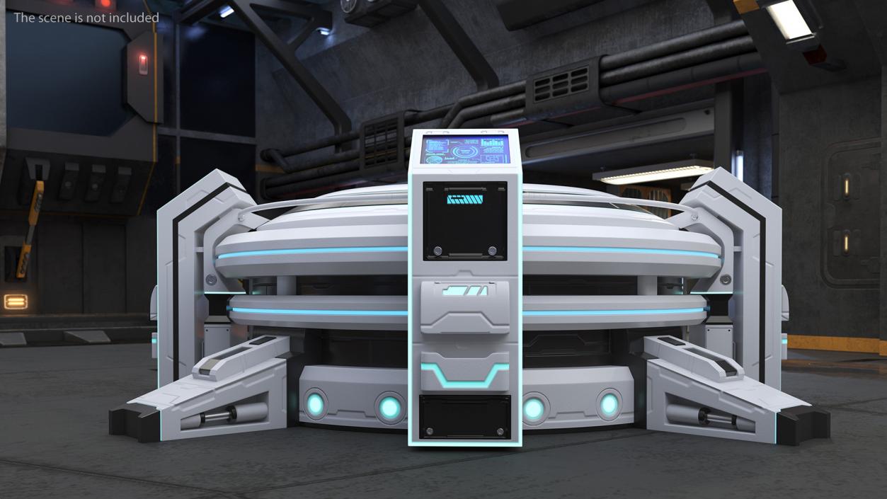 3D Futuristic Control Panel 2