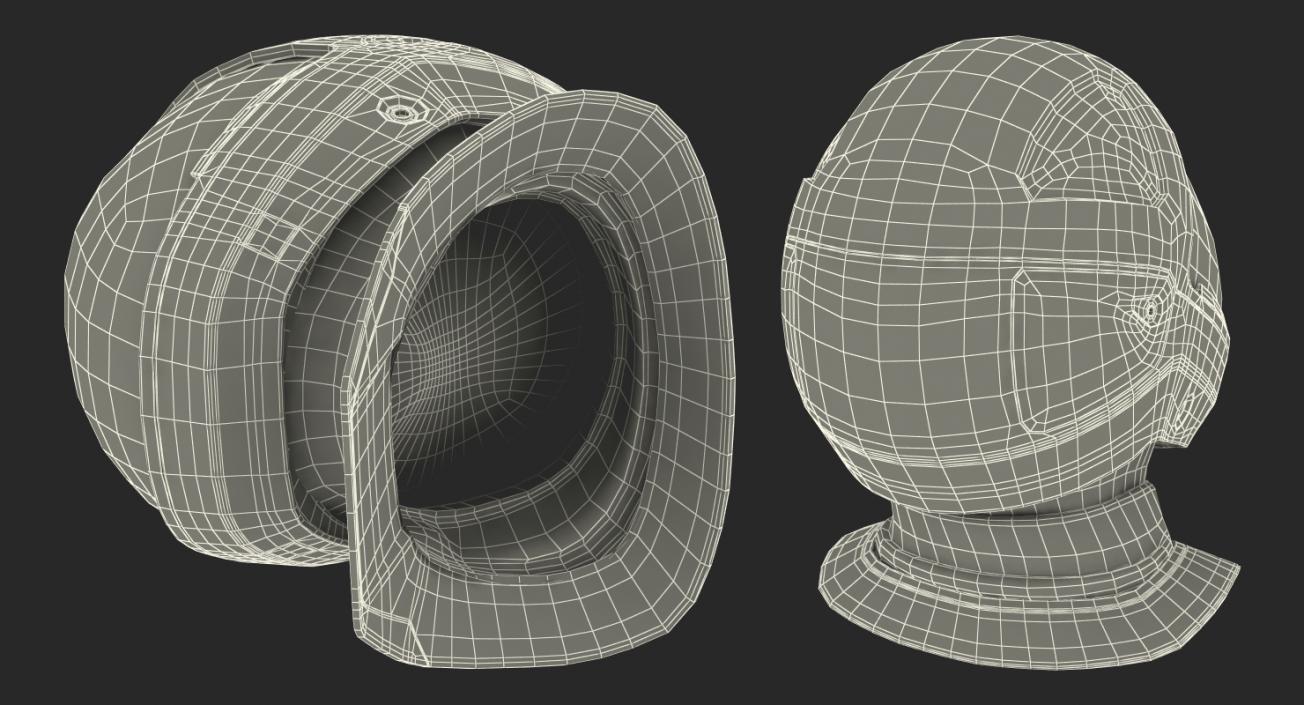 3D model Sci-Fi Space Helmet Black