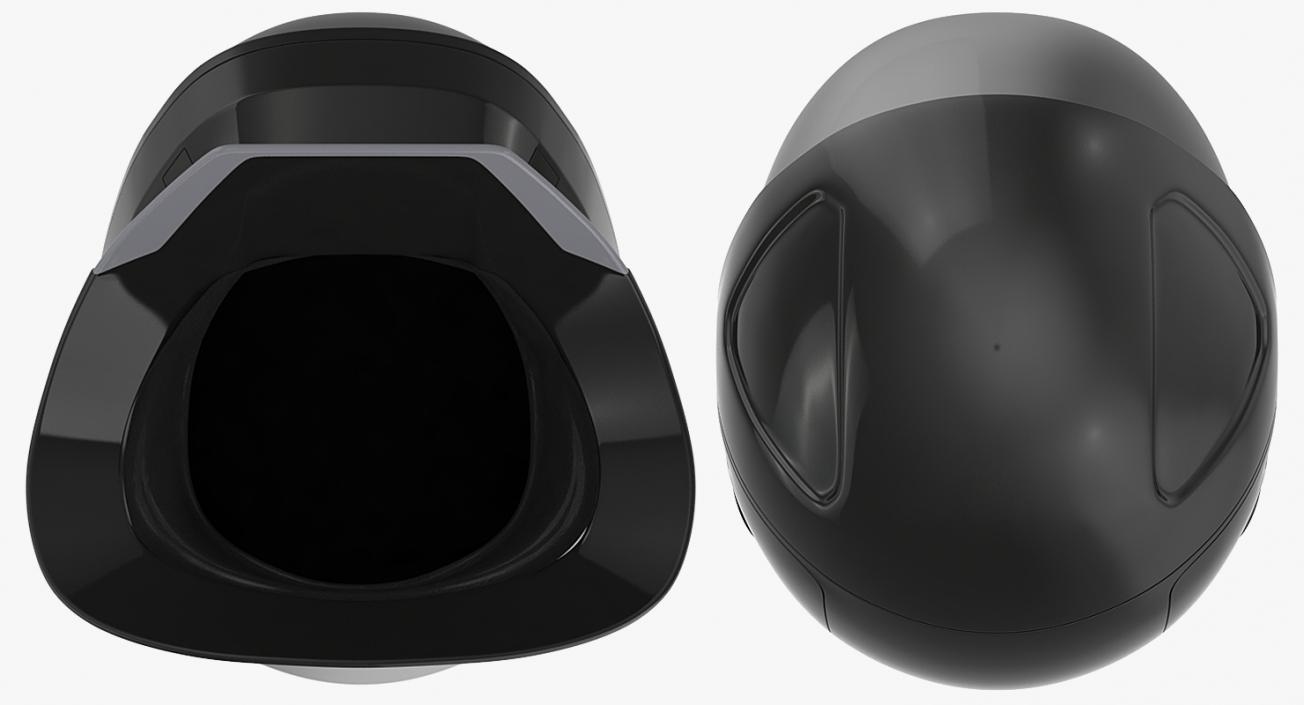 3D model Sci-Fi Space Helmet Black