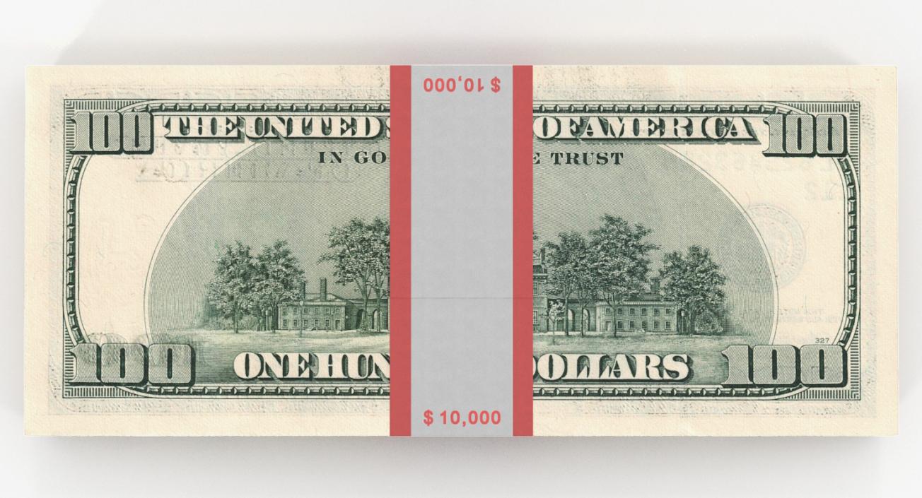 3D 100 Dollar Bills Pack