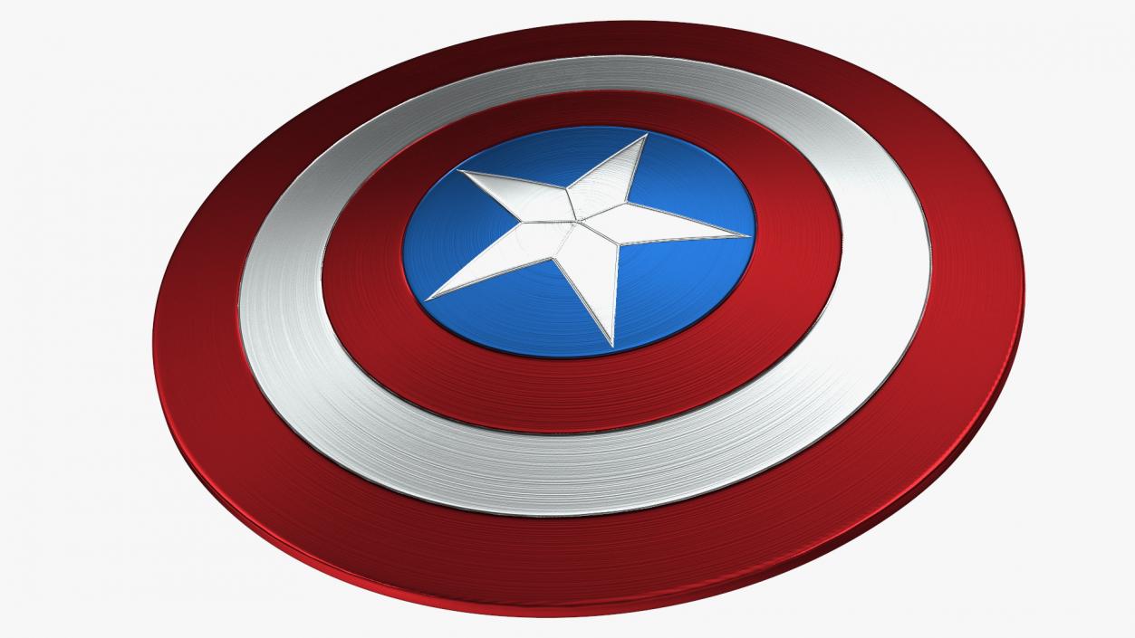 Character Captain America Defend Pose 3D