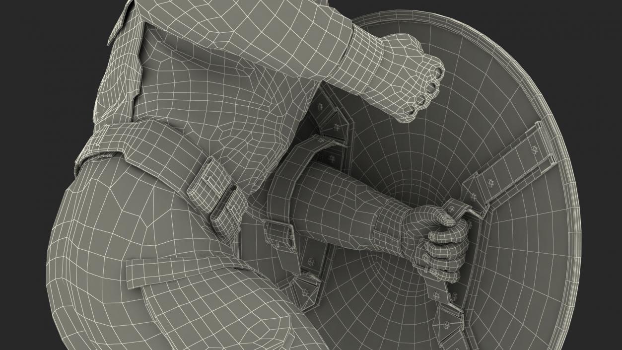 Character Captain America Defend Pose 3D