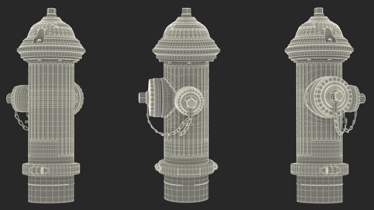 3D Urban Fire Hydrant model