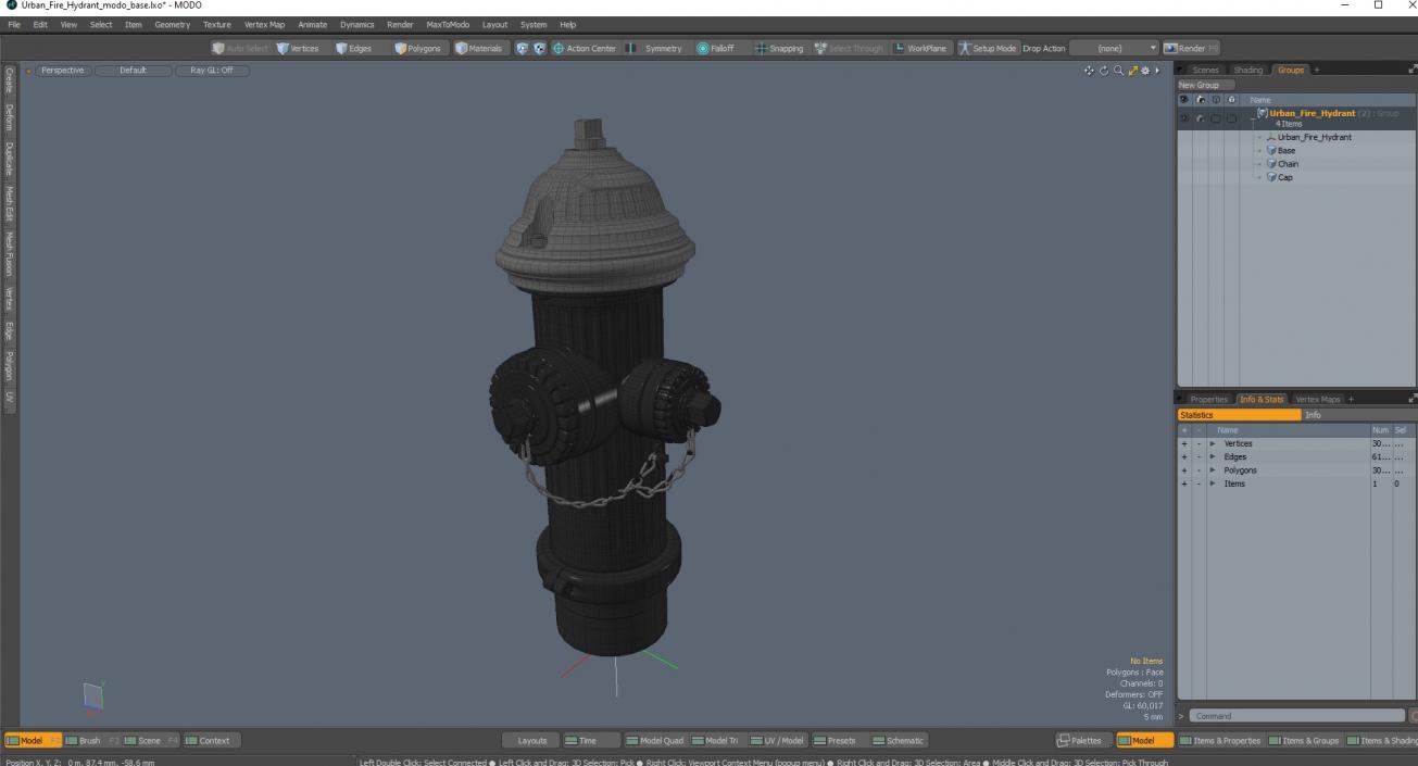 3D Urban Fire Hydrant model