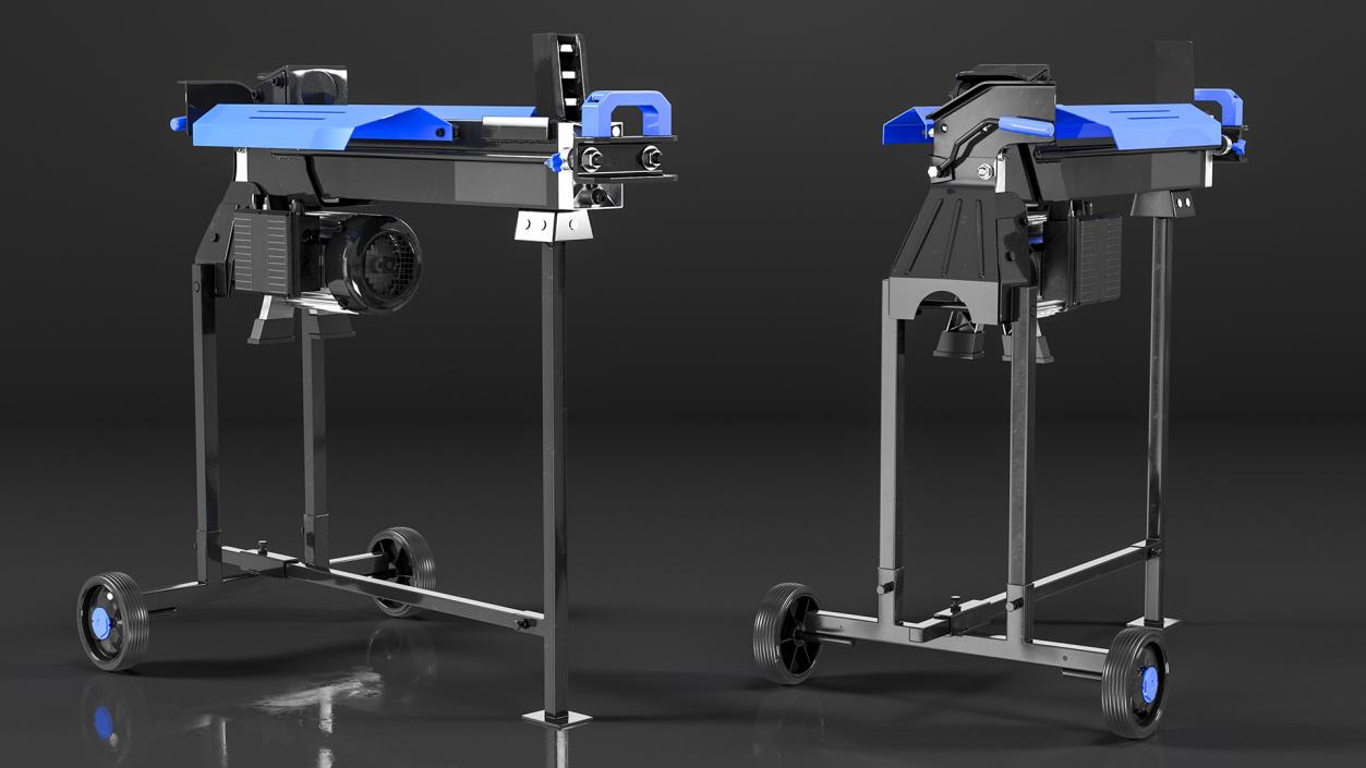 Electric Log Splitter with Stand 3D