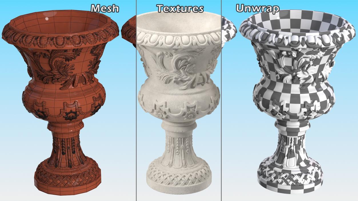 3D model Provence Planters Collection 2