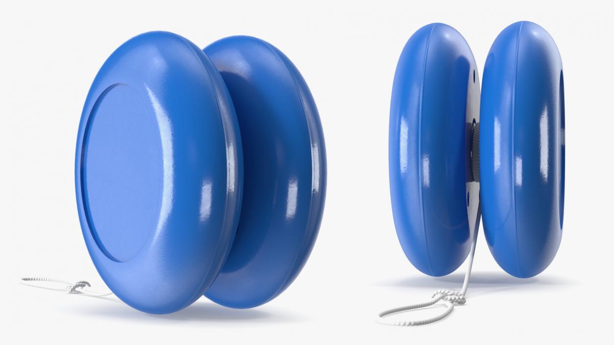 Yo-Yo Toy Blue 3D model