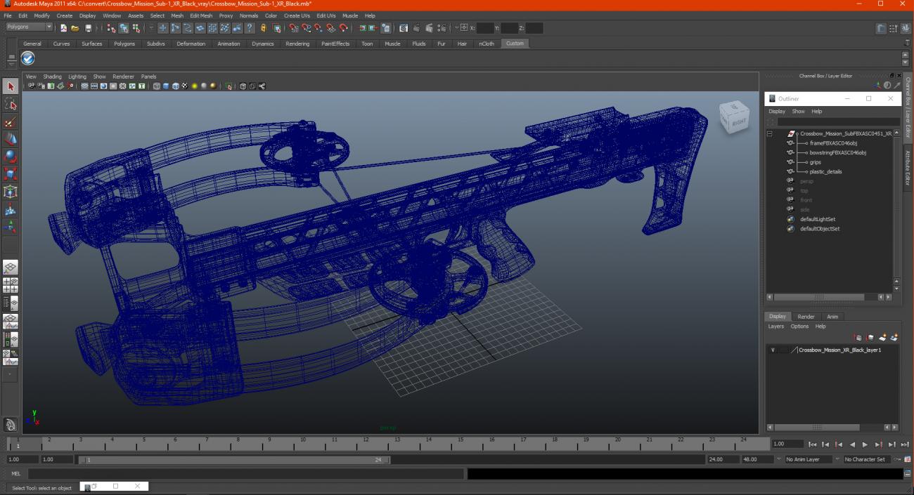 3D Crossbow Mission Sub-1 XR Black