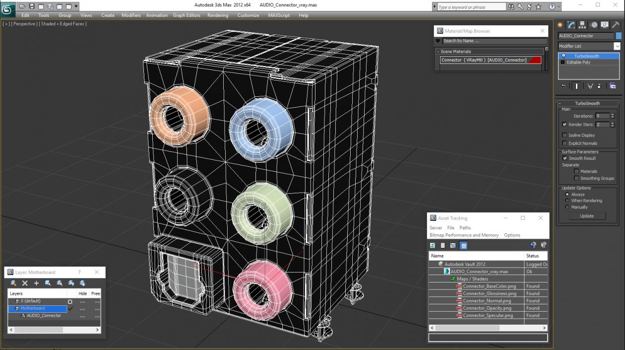 3D model Audio Connector