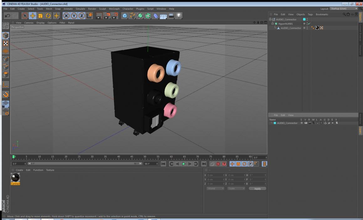 3D model Audio Connector
