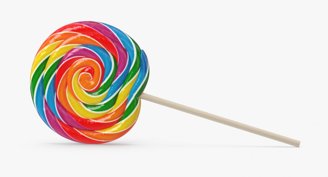 Swirl Lollipop 3D model