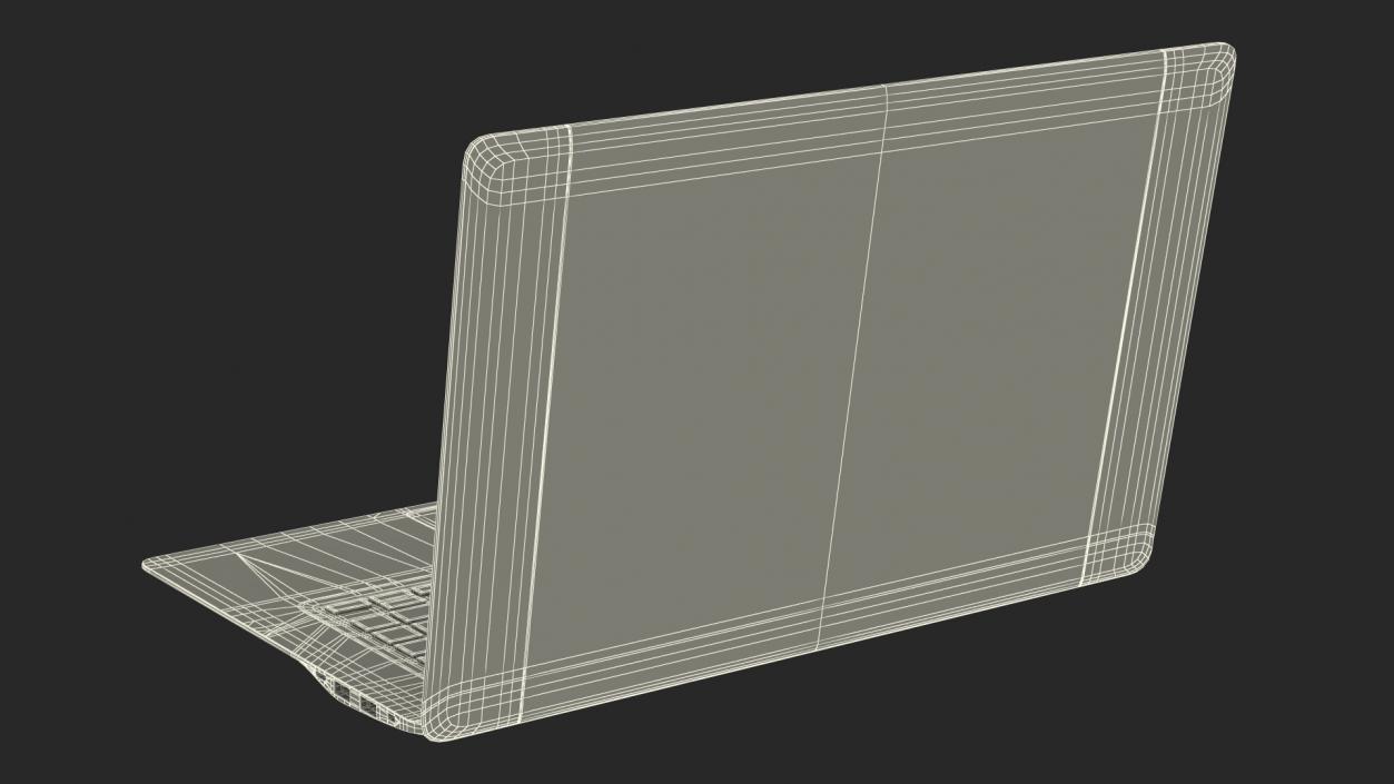 3D Slim Design Laptop model