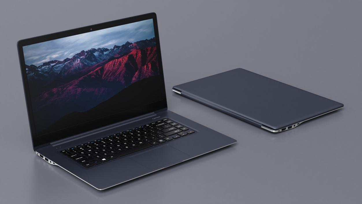 3D Slim Design Laptop model