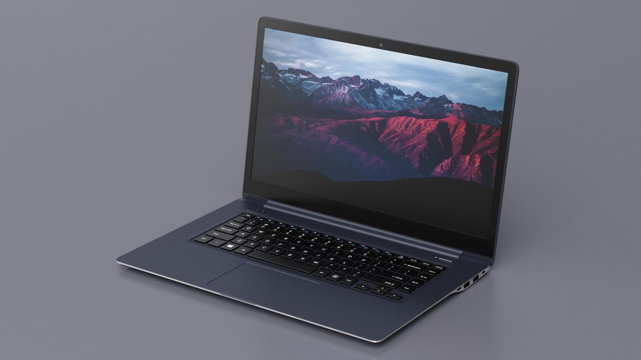 3D Slim Design Laptop model