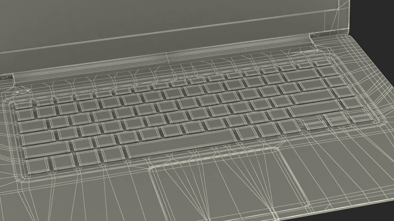 3D Slim Design Laptop model