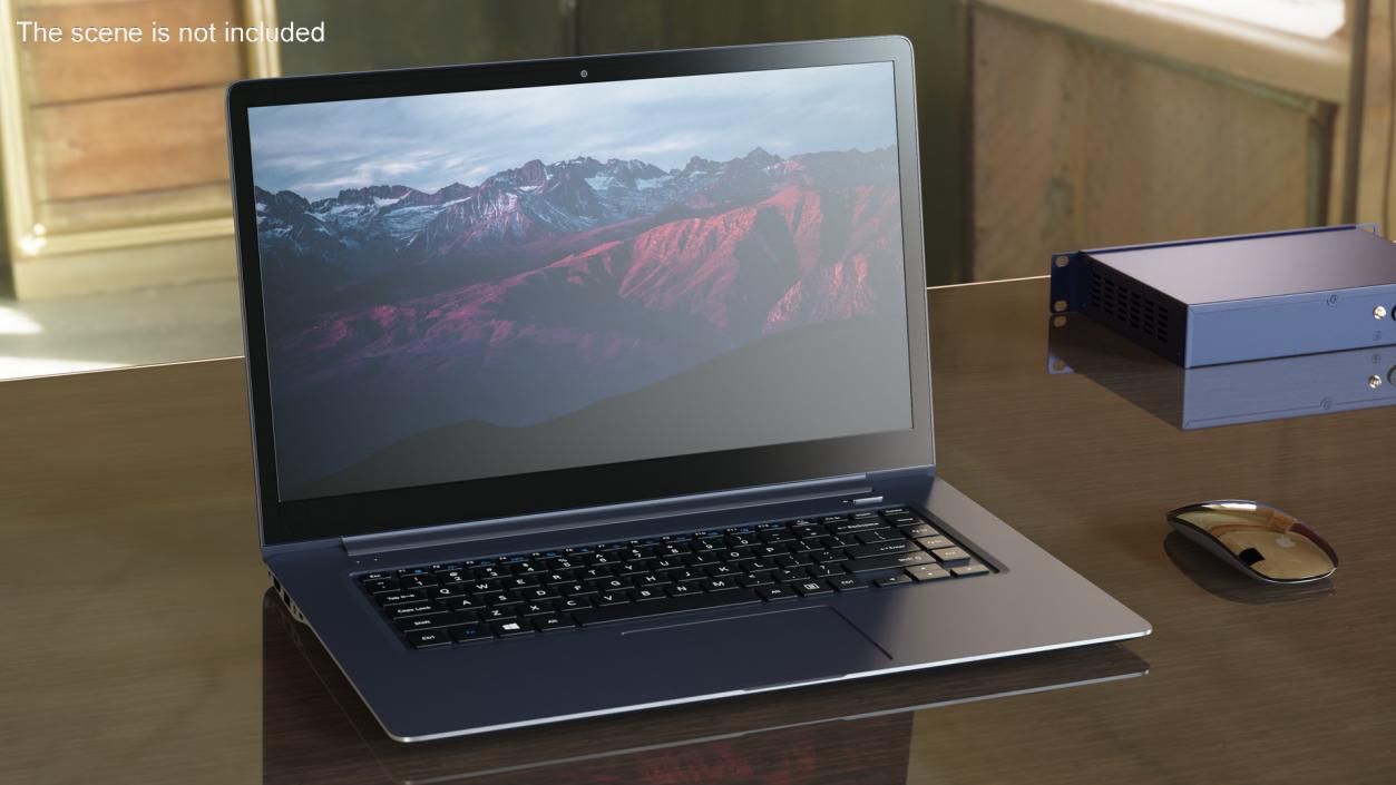 3D Slim Design Laptop model