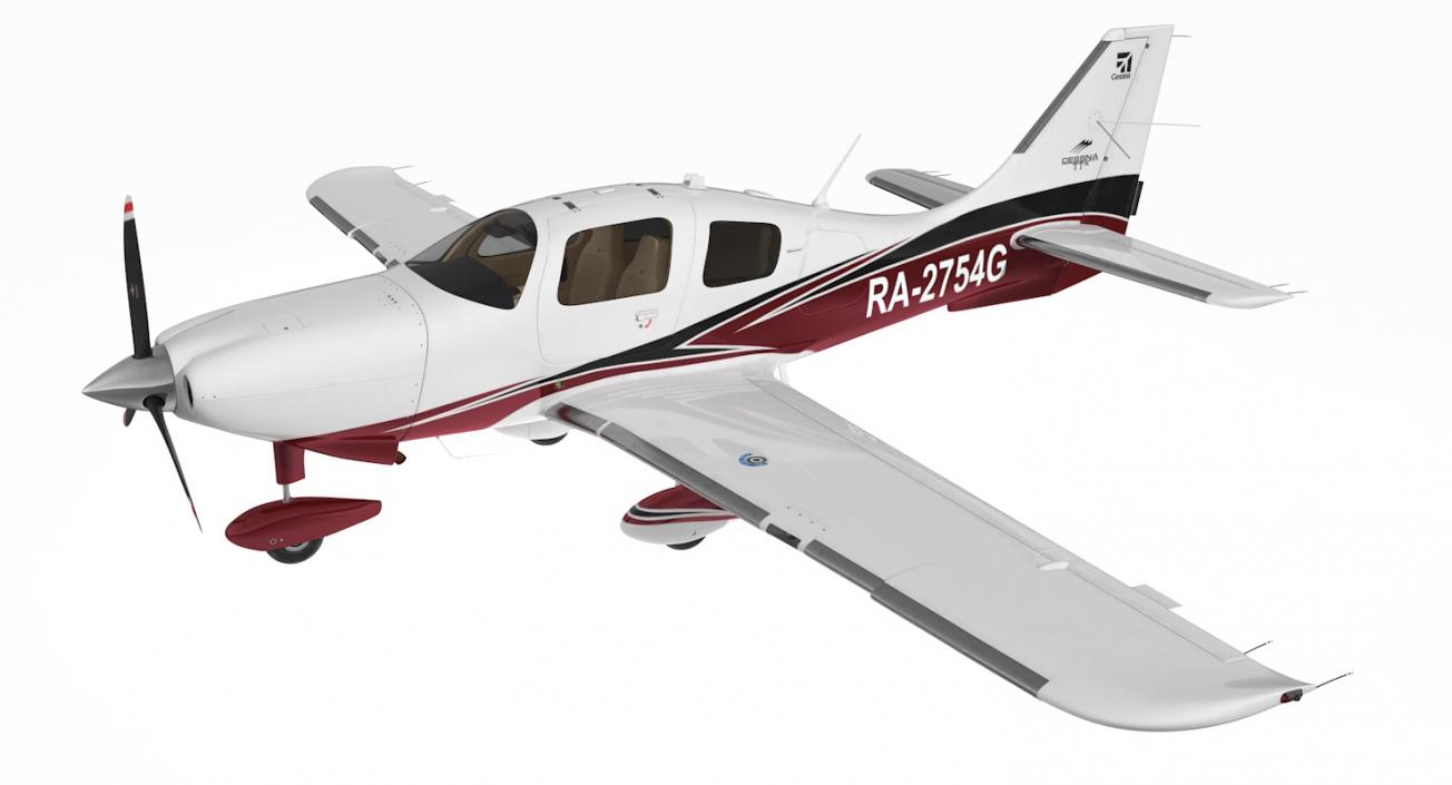 Private Plane Cessna Ttx 3D model