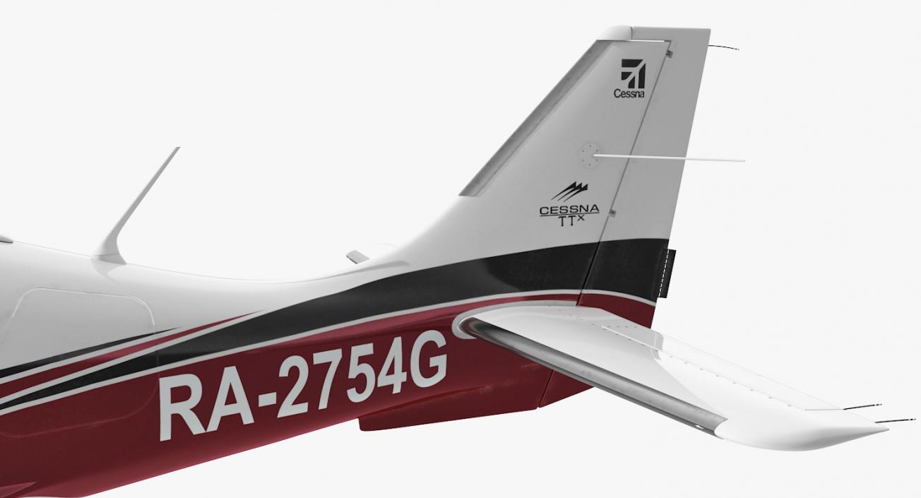 Private Plane Cessna Ttx 3D model