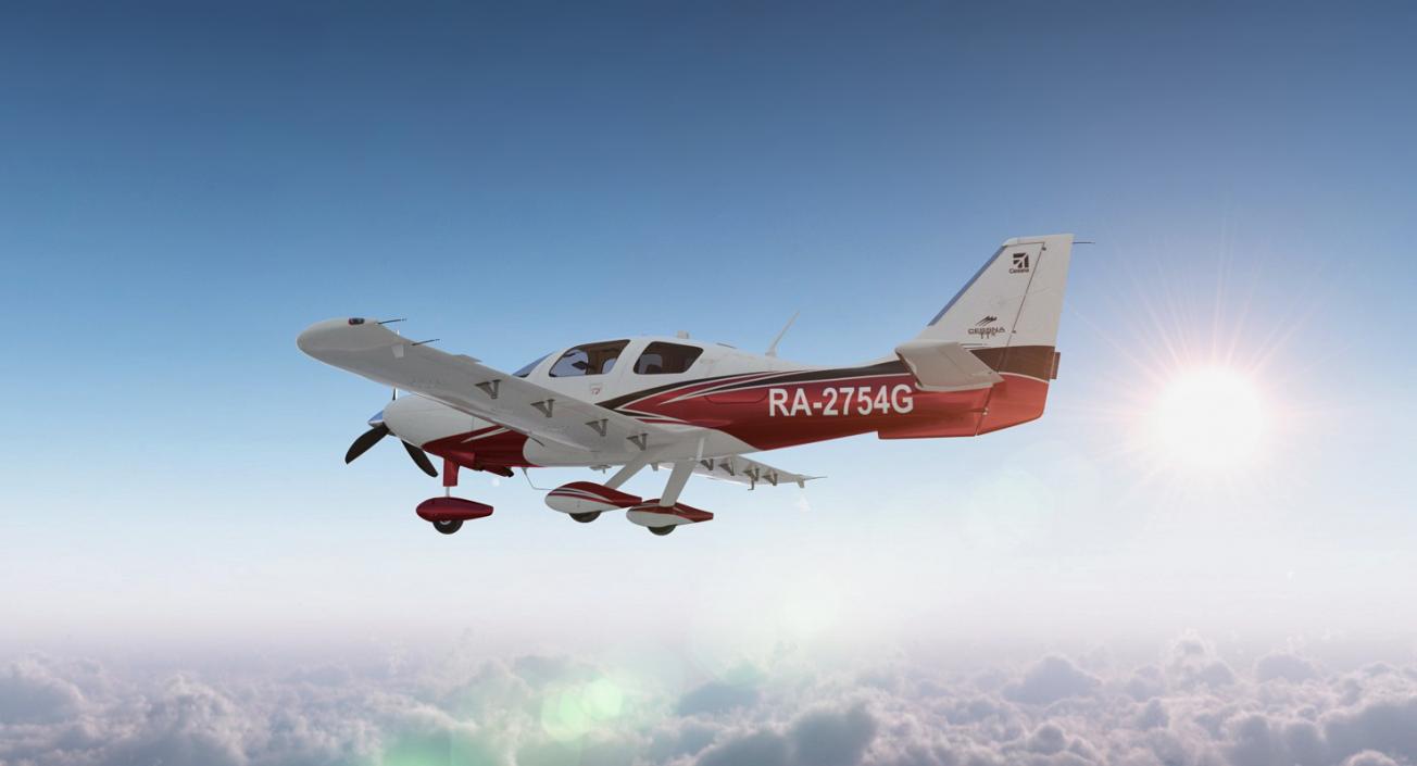 Private Plane Cessna Ttx 3D model