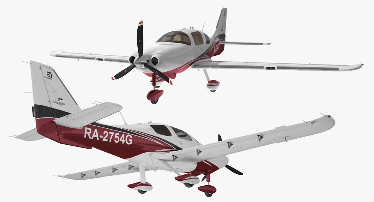 Private Plane Cessna Ttx 3D model